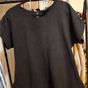 Vecceli Italy Black Short Sleeve Top